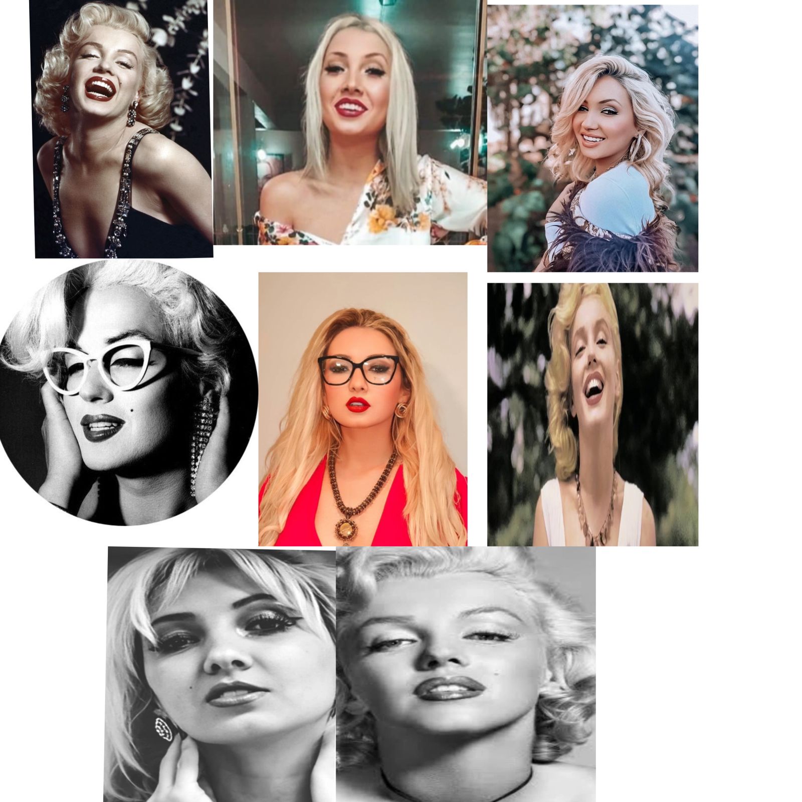 Chaline Grazik e Marilyn Monroe
