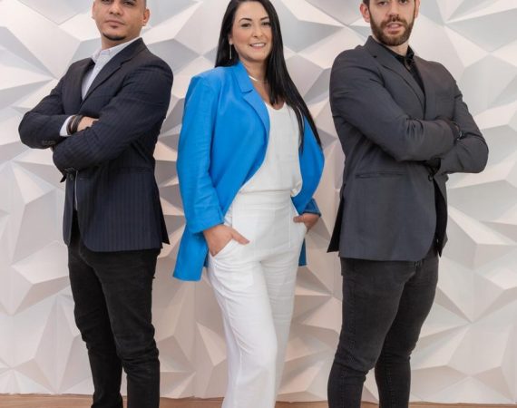 CEO Priscila Campos, COO Marcelo Antonio, e CMO, Dhiego Campos