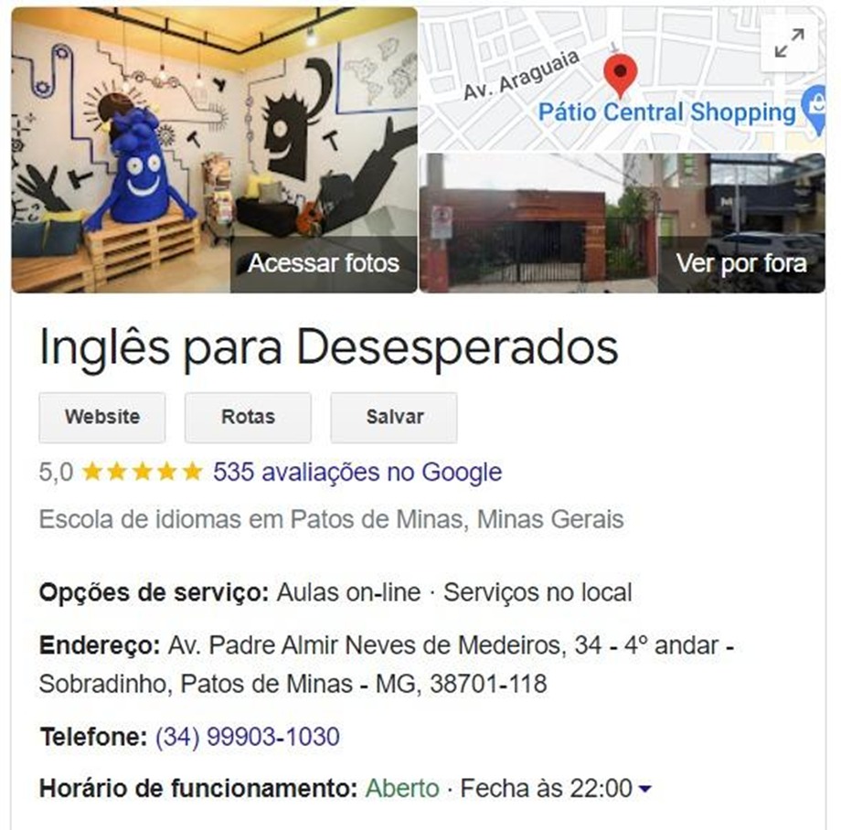Escola de Inglês para desesperados